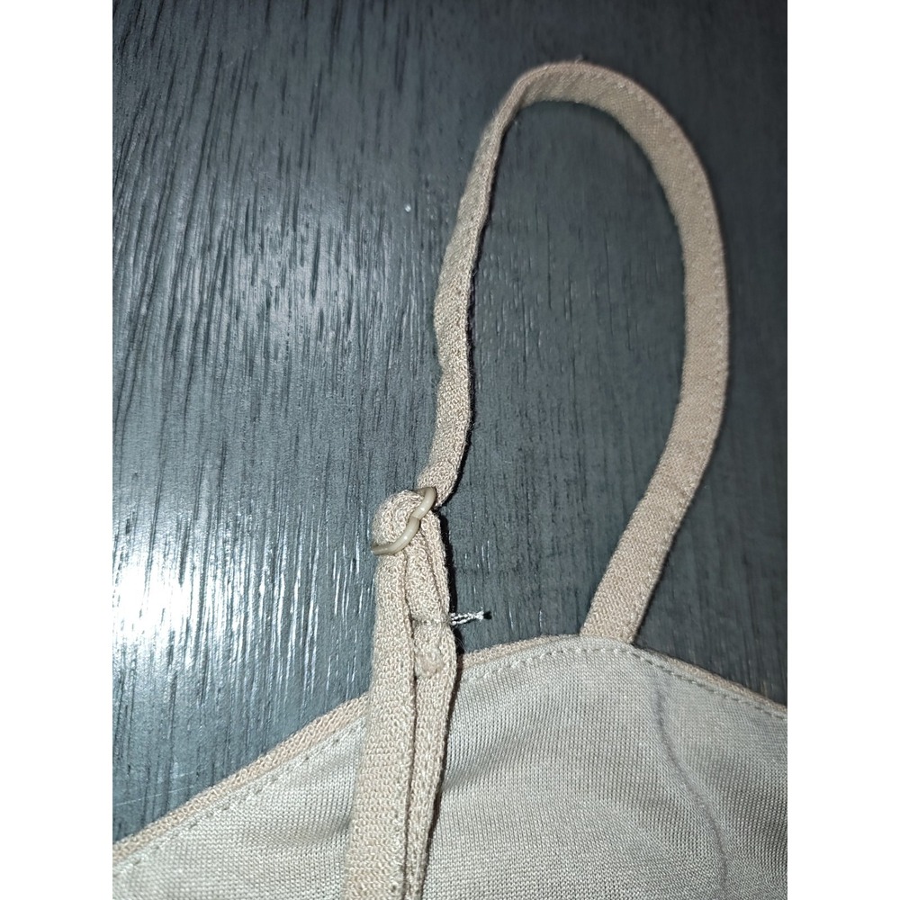 Kendall & Kylie Women's Nude Cutout Crop Cami Top Spaghetti Strap Medium - Picture 7 of 10